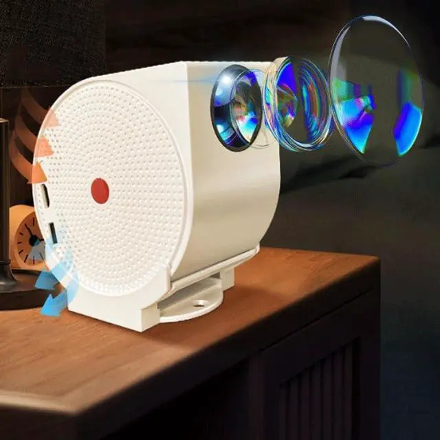 Alt view image 4 of 7 - High Definition Projector Portable Home Smart