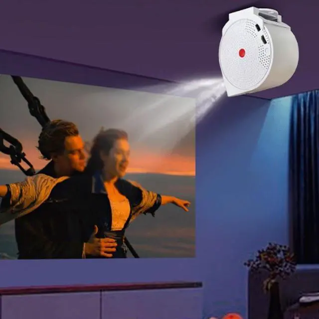 Alt view image 6 of 7 - High Definition Projector Portable Home Smart