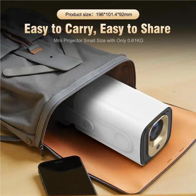 Alt view image 3 of 7 - Smart Projector with 1080p Auto Focusing Multi Functional Short Throw Projection Capabilities