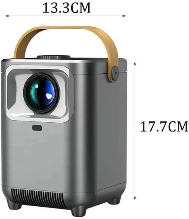 Alt view image 6 of 6 - Clear Projector Home Theater Portable 4K