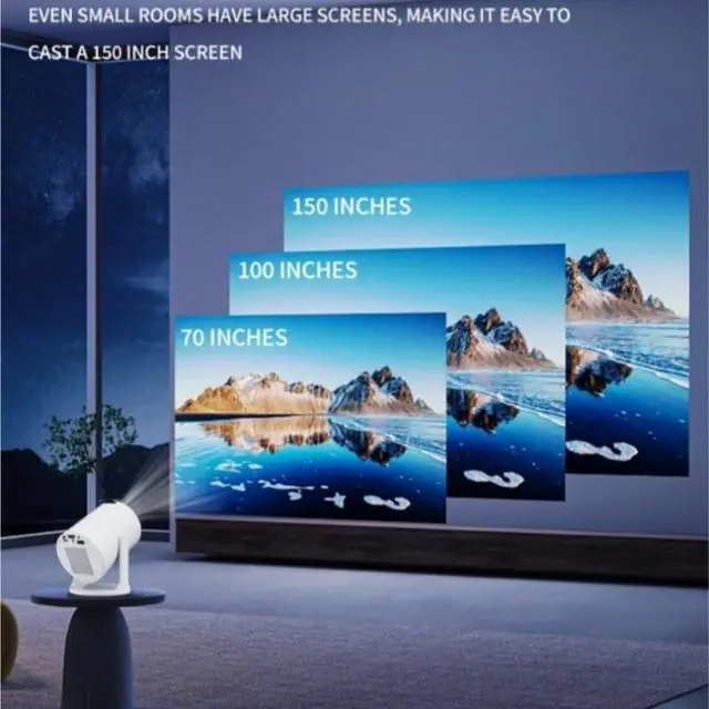 Alt view image 7 of 7 - Projector Connected to The Same Screen Home Portable with High Definition Quality