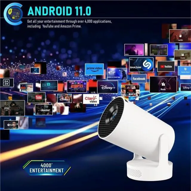 Alt view image 6 of 7 - Short Focal Length High Definition 4K Projector for Home Use