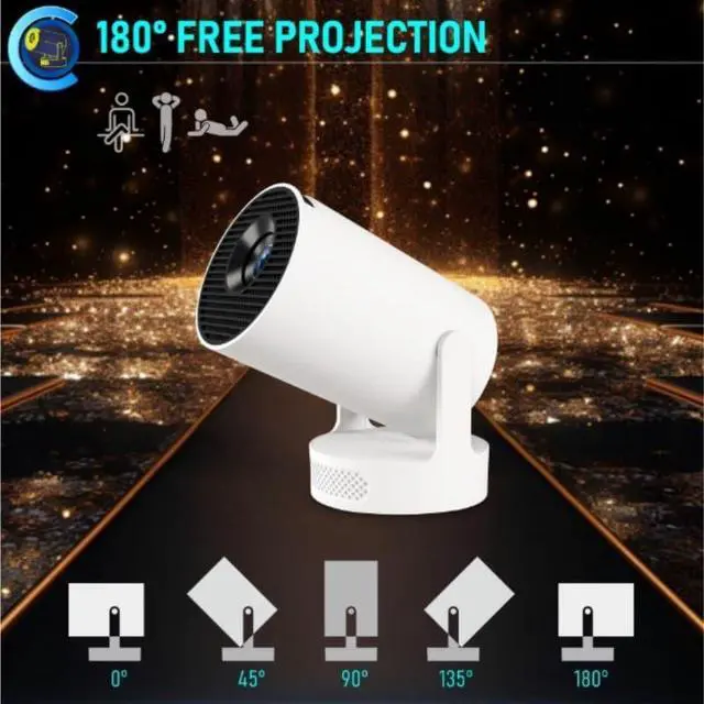 Alt view image 4 of 7 - Short Focal Length High Definition 4K Projector for Home Use