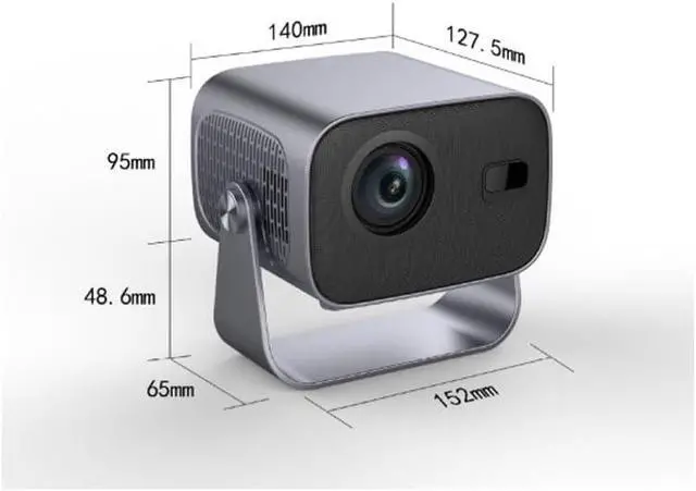 Alt view image 6 of 6 - Projector for Home Use 4K High Definition WiFi Enabled Smart Cinema Portable
