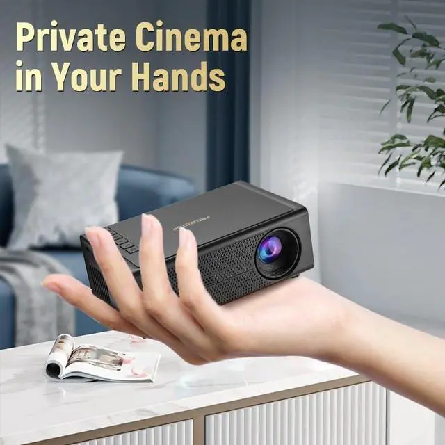 Alt view image 2 of 7 - Home Projector Portable for Household Use Wired Simultaneous Projection Device