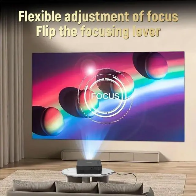 Alt view image 3 of 7 - Home Projector Portable for Household Use Wired Simultaneous Projection Device