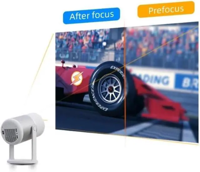 Alt view image 4 of 6 - Automatic Projector High Definition Portable Home Theater System