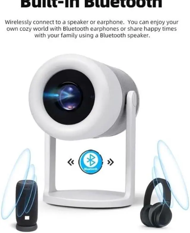 Alt view image 5 of 6 - Automatic Projector High Definition Portable Home Theater System