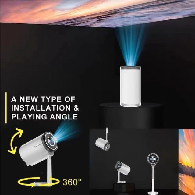 Alt view image 2 of 6 - Projector Wall Mounted Tube for Bedrooms Home Dormitories