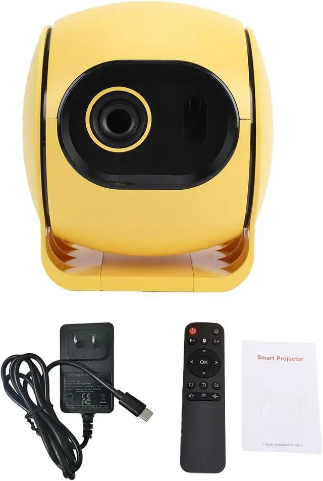 Alt view image 7 of 7 - 4K Mini Projector, 150ANSI Movie Projector for Home Theater, with USB HDMI & 3.5mm Audio Port, for Android 14, 30-200" Display, Auto Focus, Proyector for Media Player (US Plug)