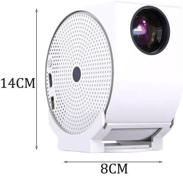 Alt view image 5 of 5 - Projector 4K Home High Definition Portable Cinema Smart 360 Degree