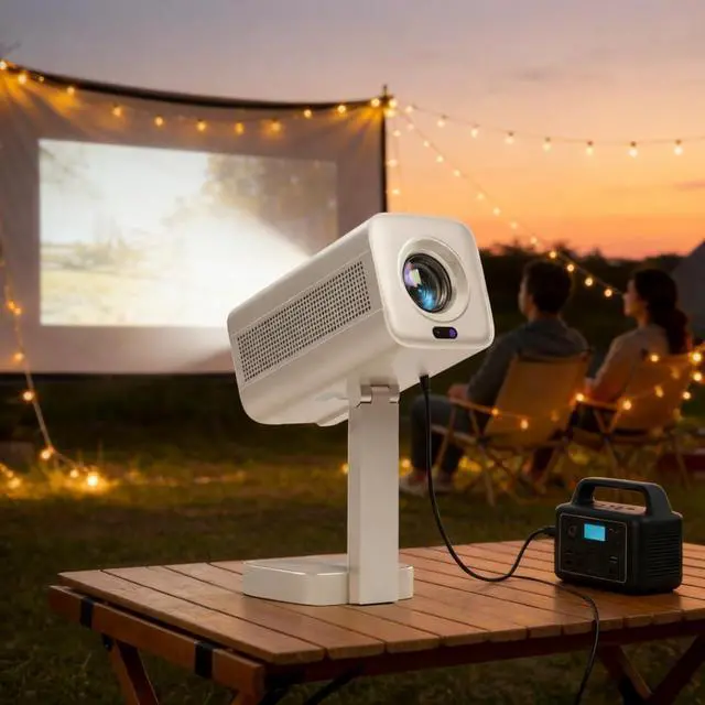 Alt view image 4 of 4 - Wagxoey Photography Projector with WiFi and Bluetooth, Smart Photography Projector, 4K Supported Image Projector with TOF Real-Time Focus