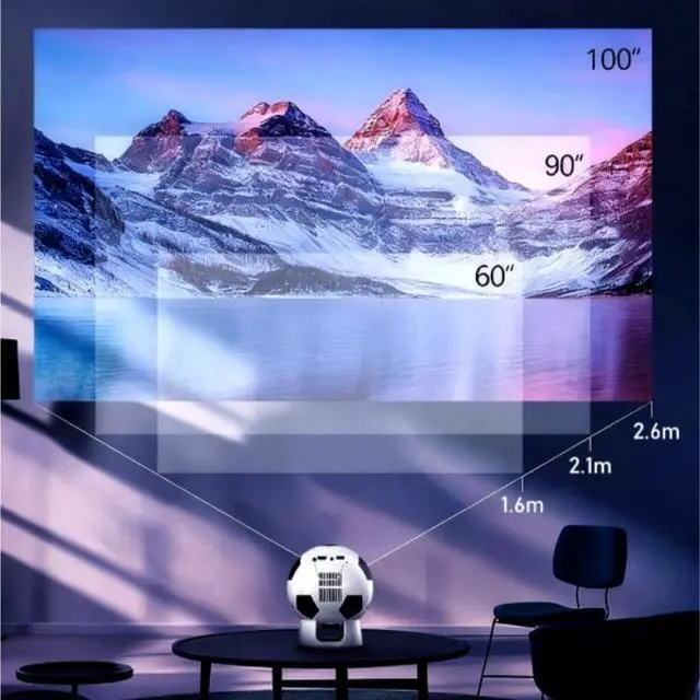 Alt view image 4 of 6 - High Definition Portable Football Projector with for Home Theater