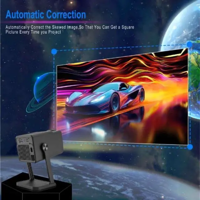 Alt view image 4 of 7 - Projector Smart Home Portable High Definition