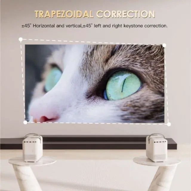 Alt view image 6 of 6 - Projector Home Use High Definition with Portable Outdoor Model