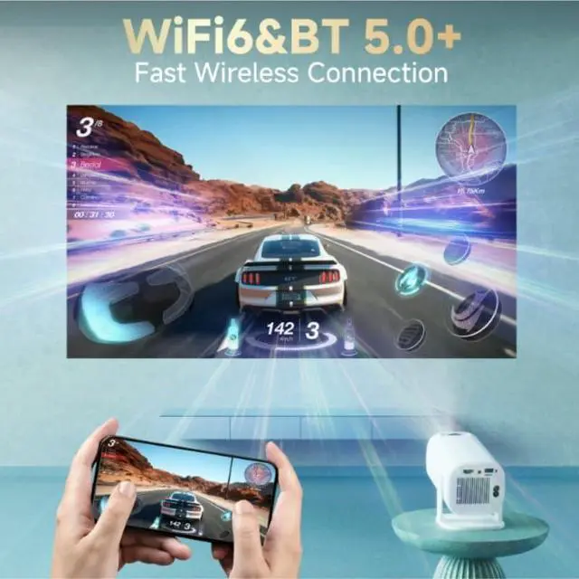 Alt view image 2 of 5 - Smart Projector High Definition Home Use Portable Outdoor Model