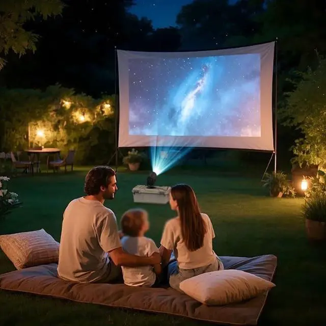 Alt view image 3 of 7 - Projector with 720P Simultaneous Projection Portable