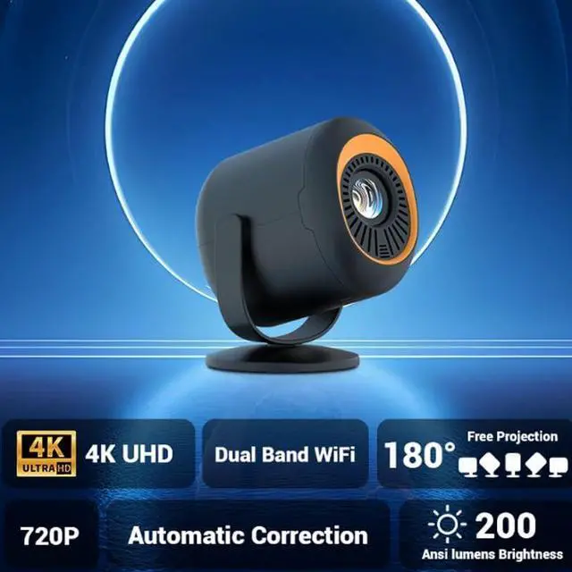 Alt view image 2 of 7 - Projector with 720P Simultaneous Projection Portable