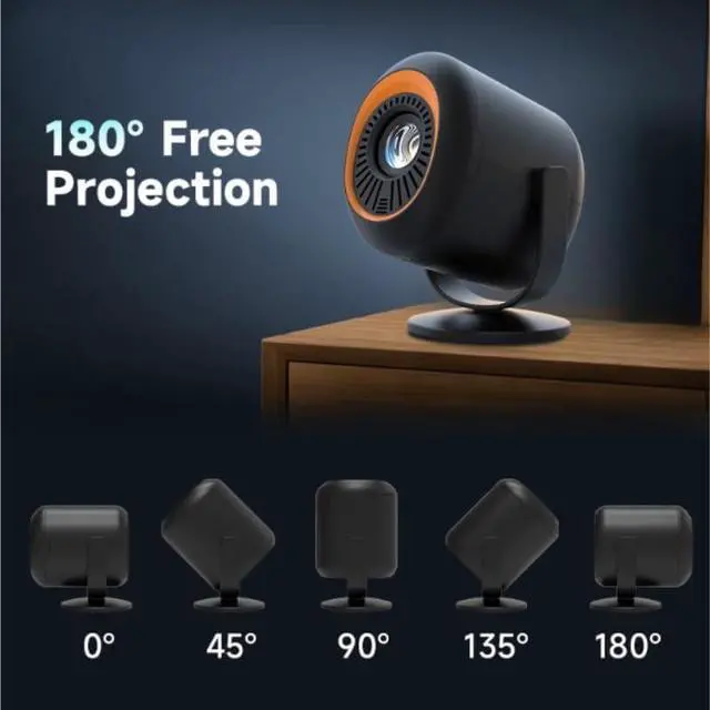 Alt view image 5 of 7 - Projector with 720P Simultaneous Projection Portable