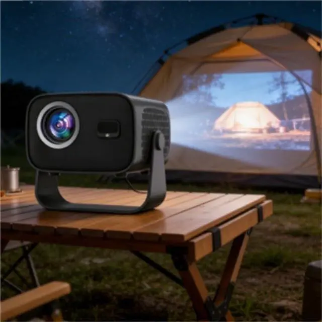 Alt view image 3 of 6 - Projector 4K High Definition Panoramic Home Theater