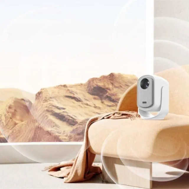Alt view image 6 of 6 - Projector for Home Use with 4K Clear 1080P Multi Screen Correction Portable