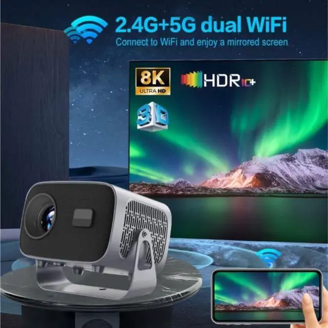 Alt view image 5 of 7 - Automatic High Definition Smart Cinema Portable Projector