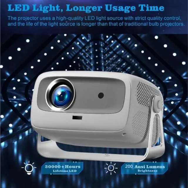 Alt view image 5 of 7 - Projector for Home Use with Portable