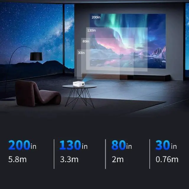 Alt view image 3 of 4 - Multi Function Portable All in Projector for Home Theater The Same Screen