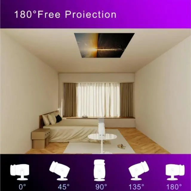 Alt view image 4 of 6 - 4K High Definition Intelligent Portable Projector