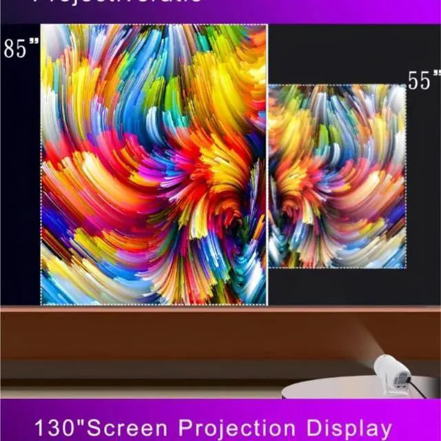 Alt view image 5 of 6 - 4K High Definition Intelligent Portable Projector