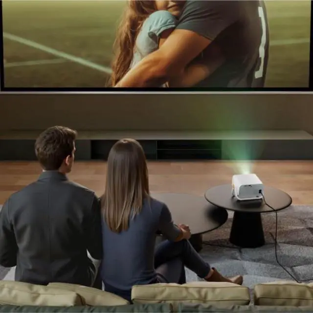 Alt view image 5 of 7 - Projector High Definition Multi Screen Home Bedroom 720P