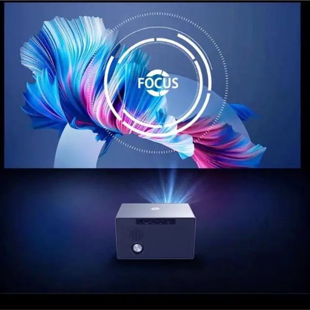 Alt view image 2 of 6 - Home Projector 4K High Definition 1080P Office Wall Mounted Cinema Level