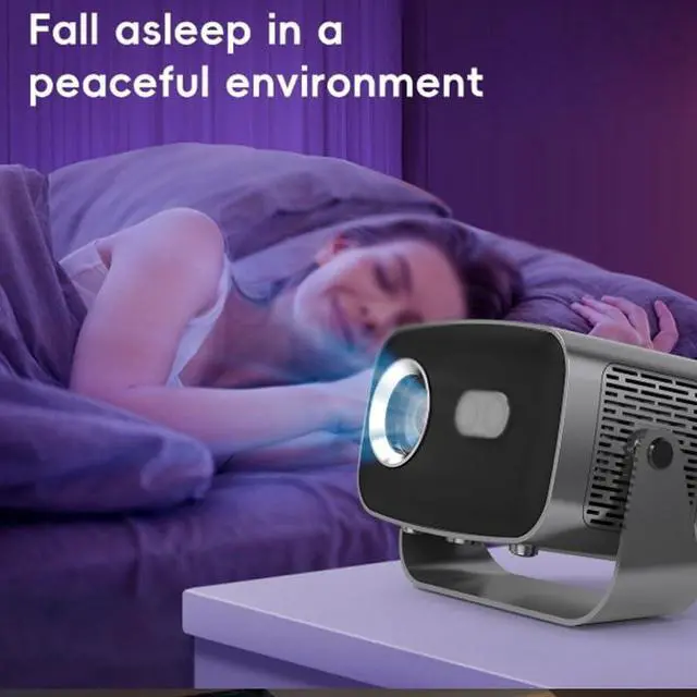 Alt view image 6 of 6 - 100 Projector Wi Fi High Definition for Home Use Desktop Portable
