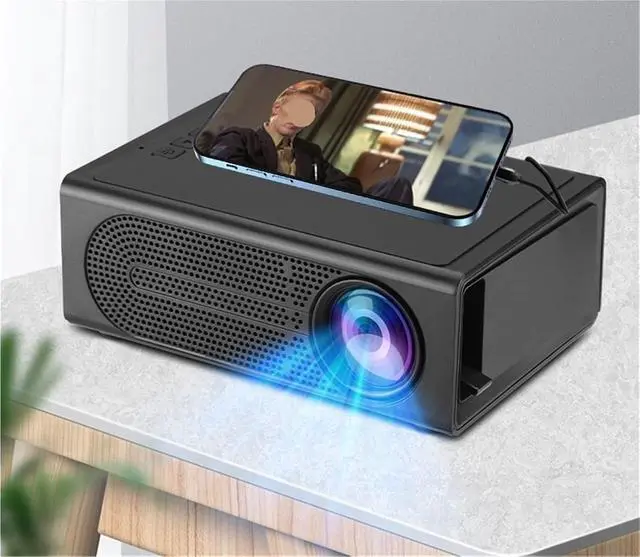 Alt view image 2 of 4 - Mini Projector, 4K Full HD Projector Home Theater WiFi Portable Samrt TV Cinema for Movie Home Outdoor