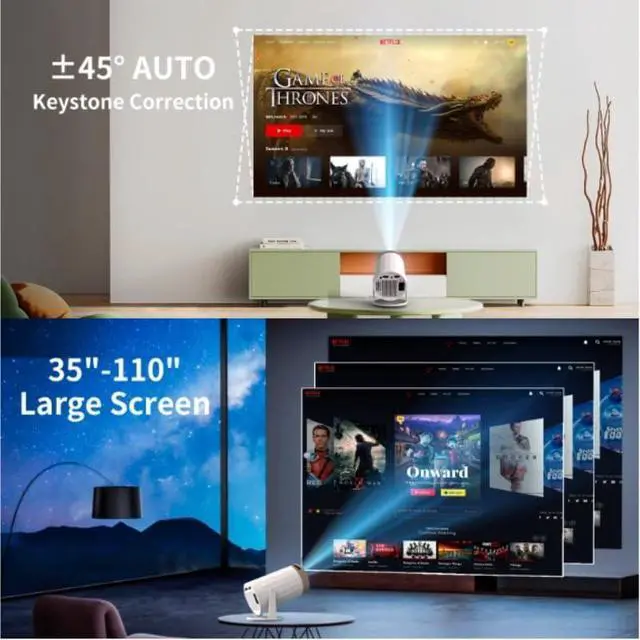 Alt view image 2 of 3 - Portable Home Bedroom High Definition Outdoor Projector Wireless Multi Screen Projection Machine