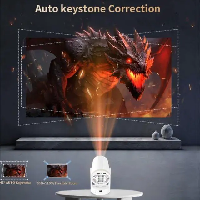 Alt view image 7 of 7 - Audio Full Support for Bedroom Projector