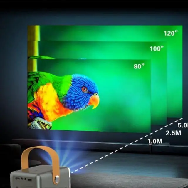Alt view image 5 of 7 - High Definition Portable Open Frame V2 Projector for Home Bedrooms Dormitories Theaters