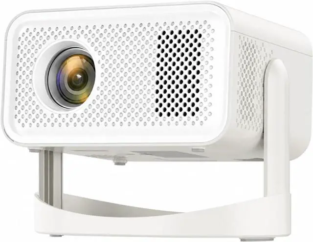 Main image of Mini Projector HT23 Native 1080P 650ANSI 4K Android 11 360° Projector With Auto Air Mouse WiFi 6 BT5.2 Portable Outdoor for Movie Home Outdoor(White)