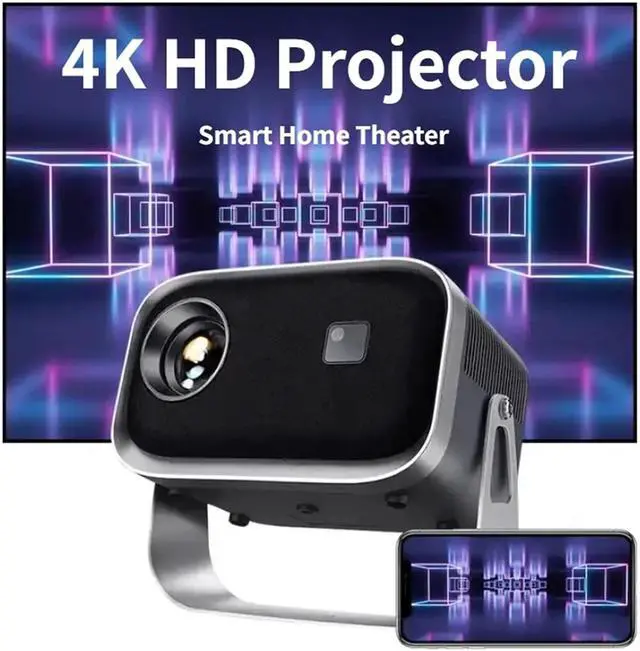 Alt view image 6 of 6 - Mini Projector, Mini Projector Portable 1080P Full HD LED Video Home Theater ,Indoor & Outdoor Use
