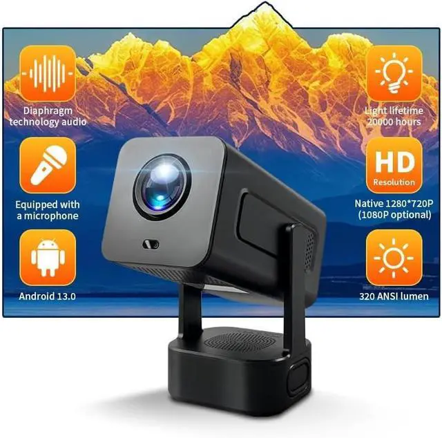 Alt view image 5 of 7 - Home Projector with High Definition Intelligent Theater System
