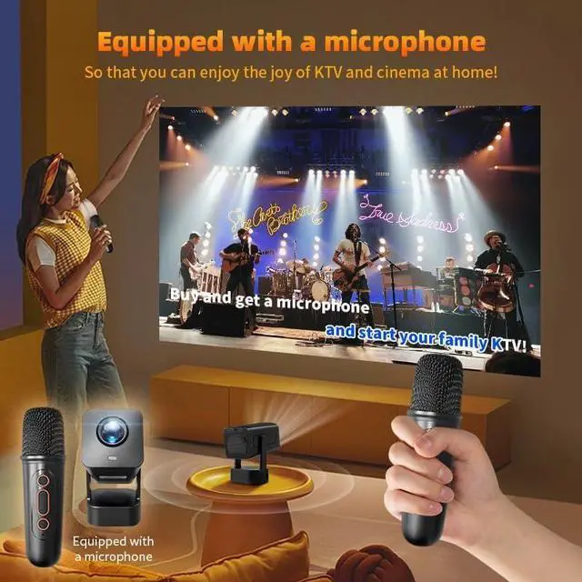Alt view image 6 of 7 - Home Projector with High Definition Intelligent Theater System