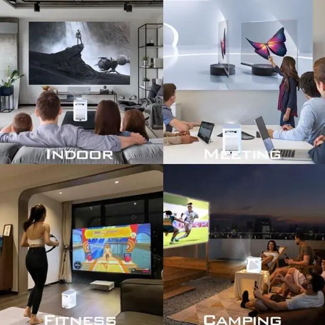 Main image of Projector for Home Use with 1080p Ultra Clear Wireless Automatic Focusing Function