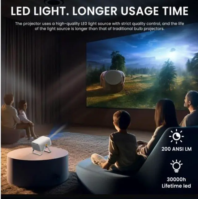 Main image of High Definition Intelligent Projector for Living Room Wall Projection Portable