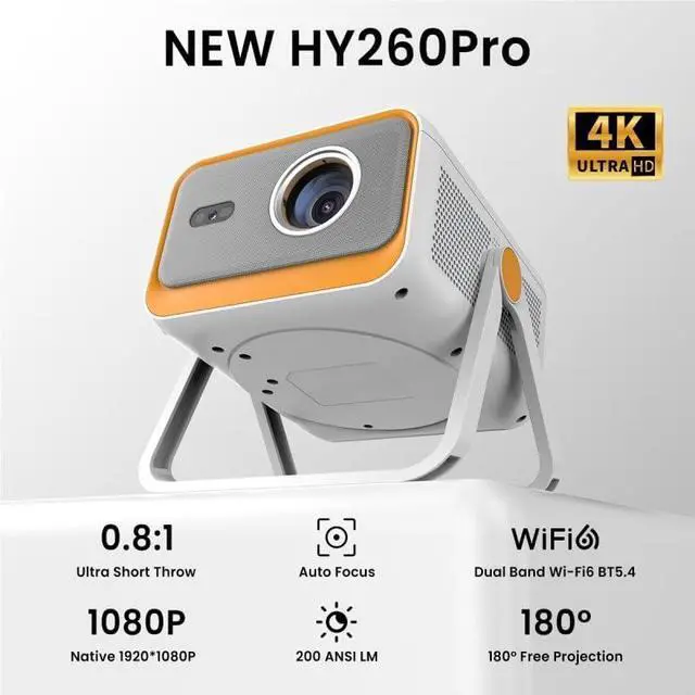 Alt view image 5 of 6 - High Definition Intelligent Projector for Living Room Wall Projection Portable