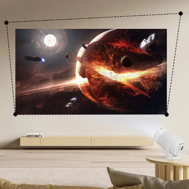 Alt view image 3 of 7 - Home 1080P Resolution Wireless Shared Screen Office Projection Projector