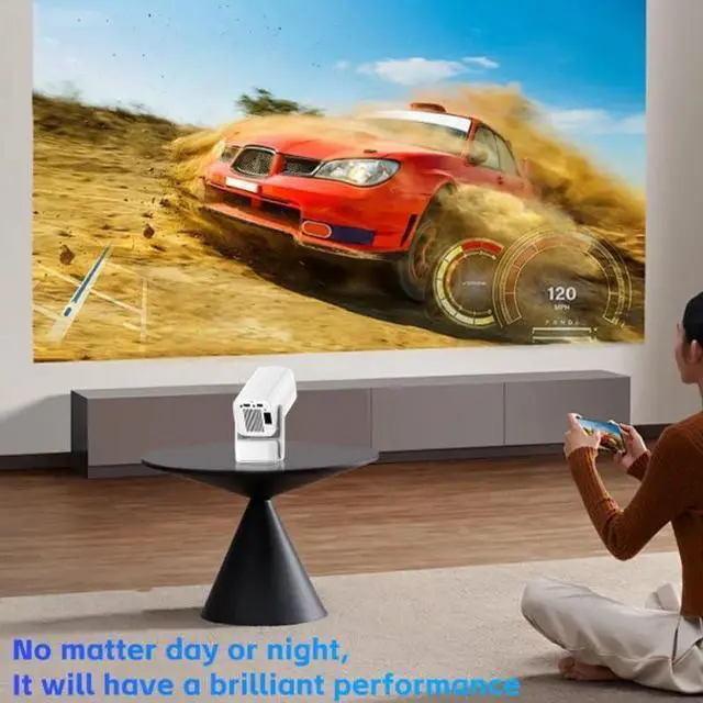 Alt view image 5 of 6 - Home High Definition Projector for Screen Projection in Bedroom Bedside, Dormitory Theater