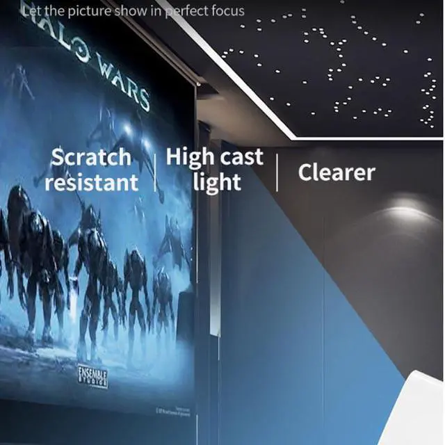 Alt view image 3 of 6 - Home High Definition Projector for Screen Projection in Bedroom Bedside, Dormitory Theater