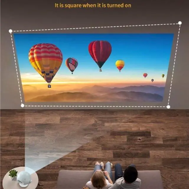 Main image of High Definition Intelligent Projector with 360° Rotation for Home Office Wireless Screen Projection