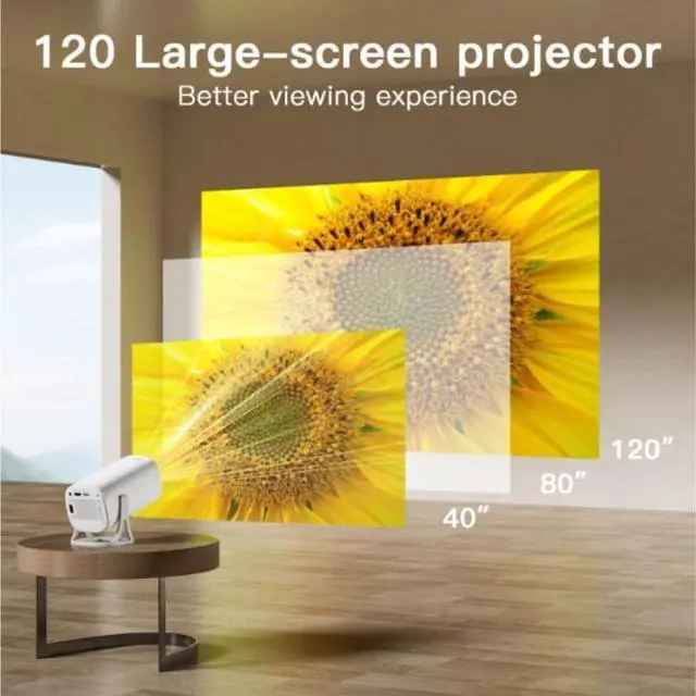 Alt view image 3 of 6 - Home Wireless Multi Screen High Definition Portable Theater Projector