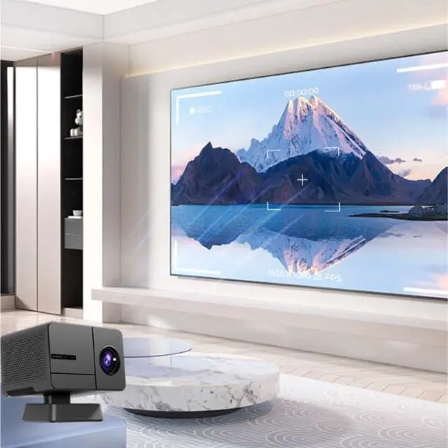 Alt view image 2 of 6 - Video Projection High Definition 1080P Fully Automatic Focusing Home Theater Projector for Living Room